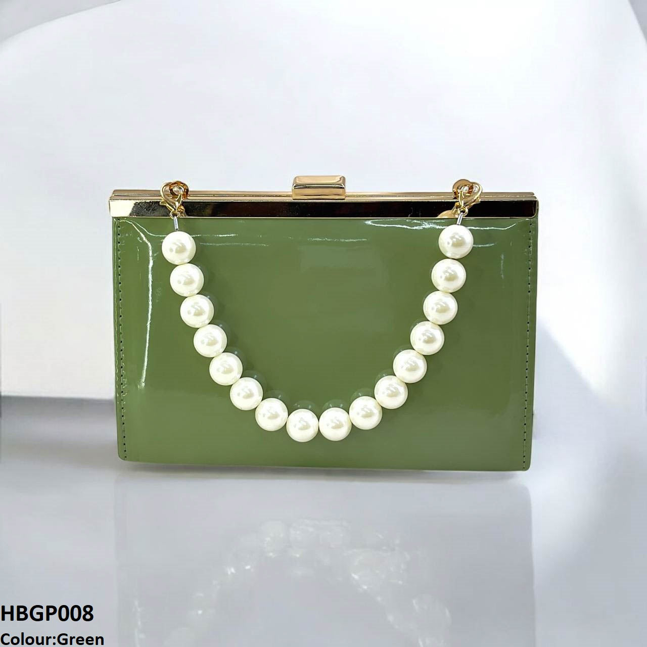 HBGP008 Trendy Pearl Ladies Hand Bag - HBGP