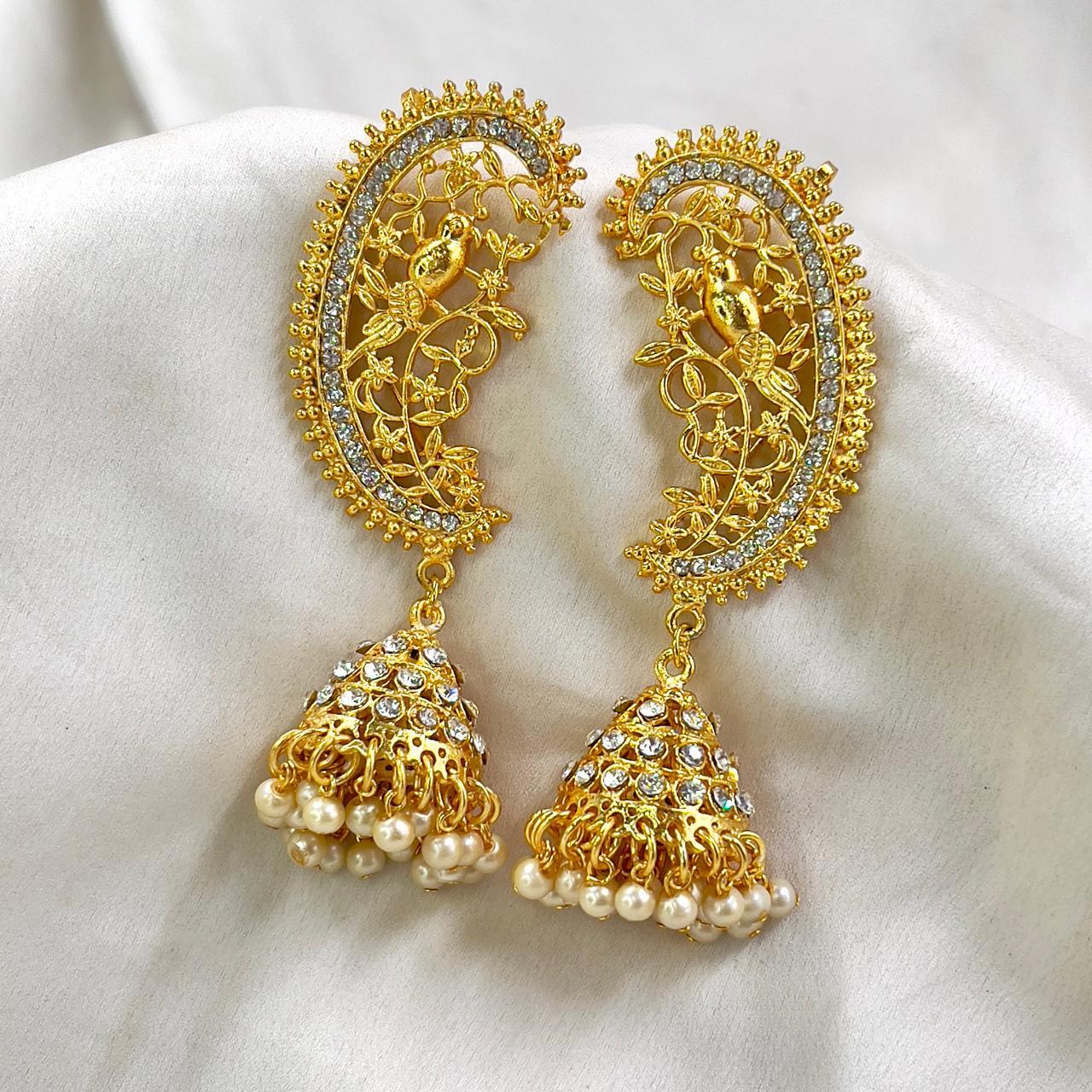 PEJH00025 FRN Full Ear Cuff Jhumki Drop - PEJH