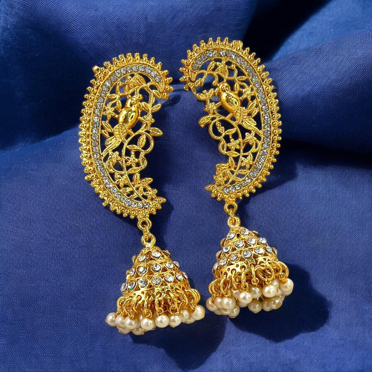 PEJH00025 FRN Full Ear Cuff Jhumki Drop - PEJH