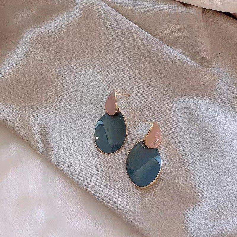 CEDH00603 BTO Oval Trendy Earring-CEDH