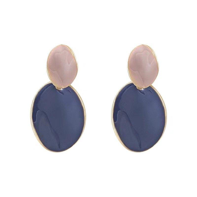 CEDH00603 BTO Oval Trendy Earring-CEDH