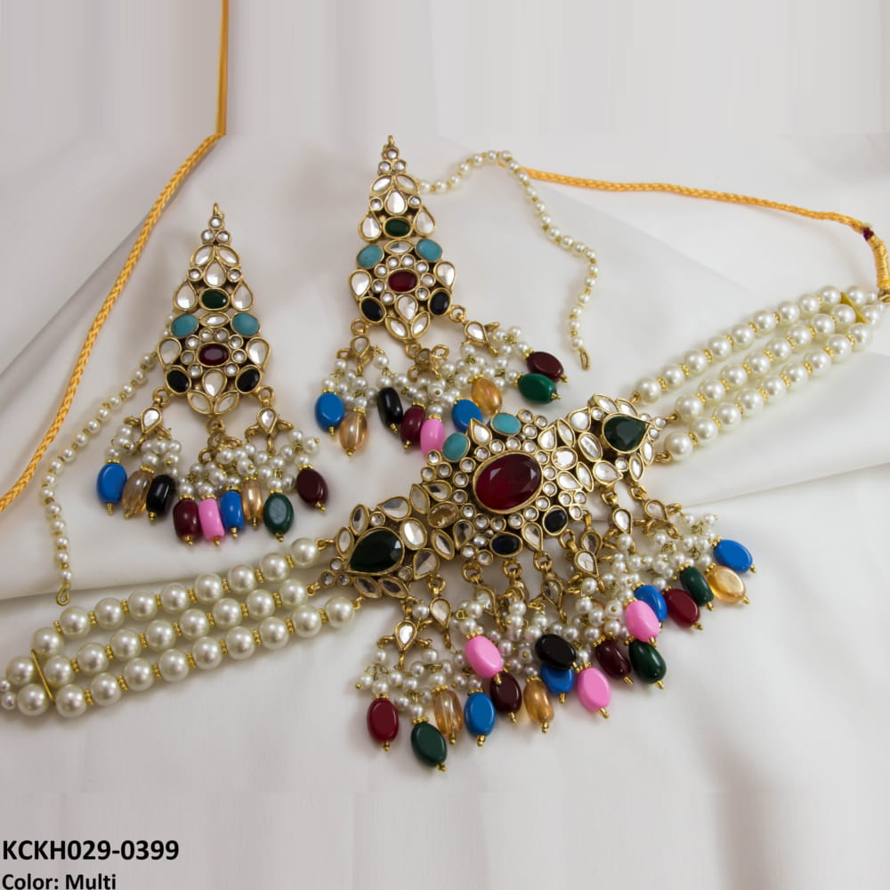 KCKH029 SDQ Kundan Choker Set - KCKH