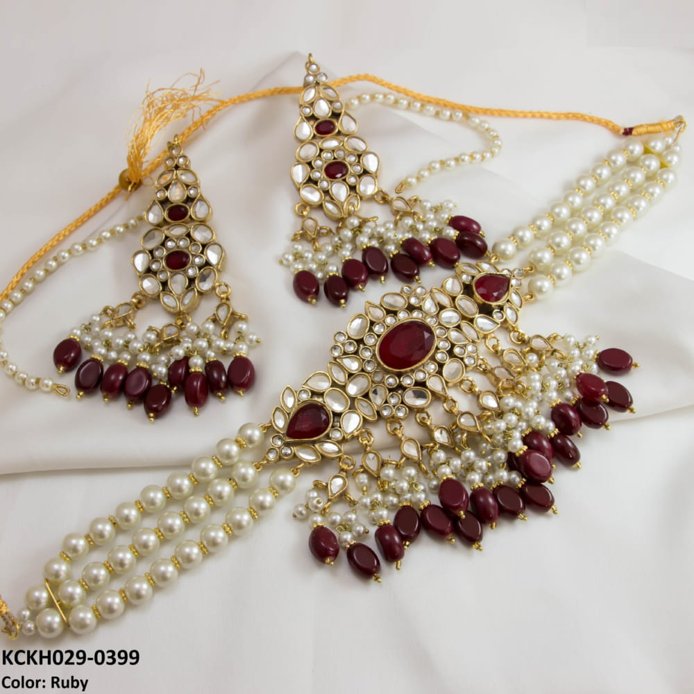 KCKH029 SDQ Kundan Choker Set - KCKH