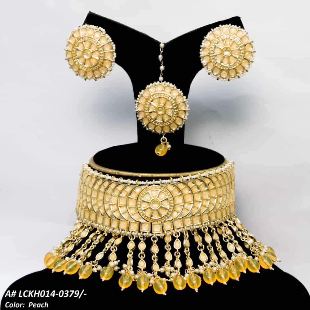 LCKH014 NRT Kundan Choker set - LCKH