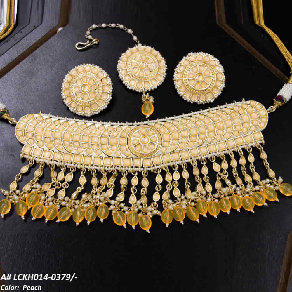 LCKH014 NRT Kundan Choker set - LCKH