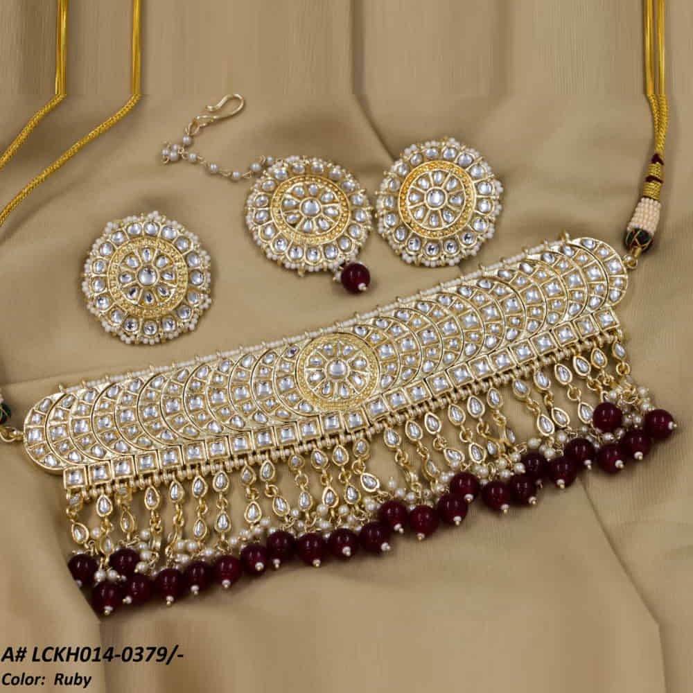 LCKH014 NRT Kundan Choker set - LCKH