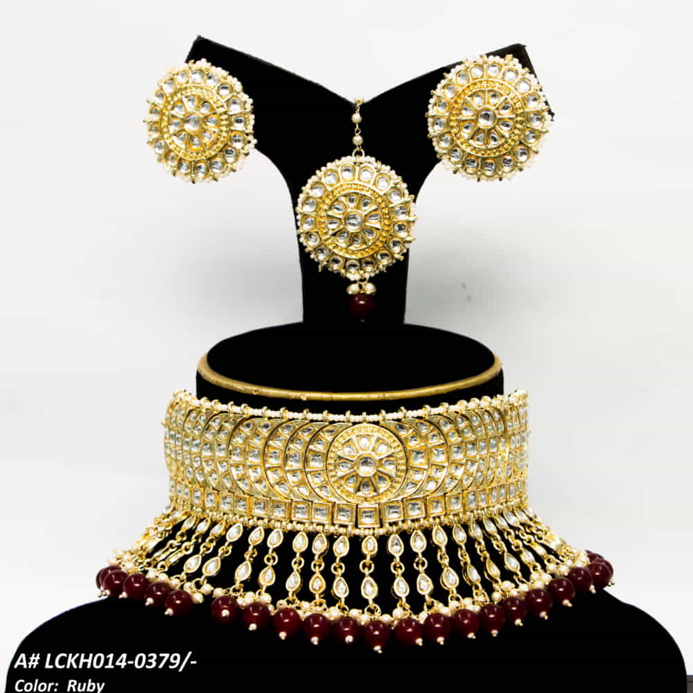 LCKH014 NRT Kundan Choker set - LCKH