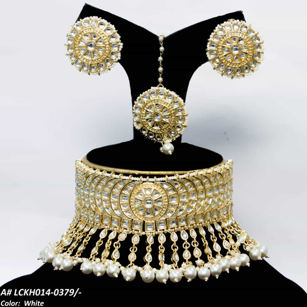 LCKH014 NRT Kundan Choker set - LCKH