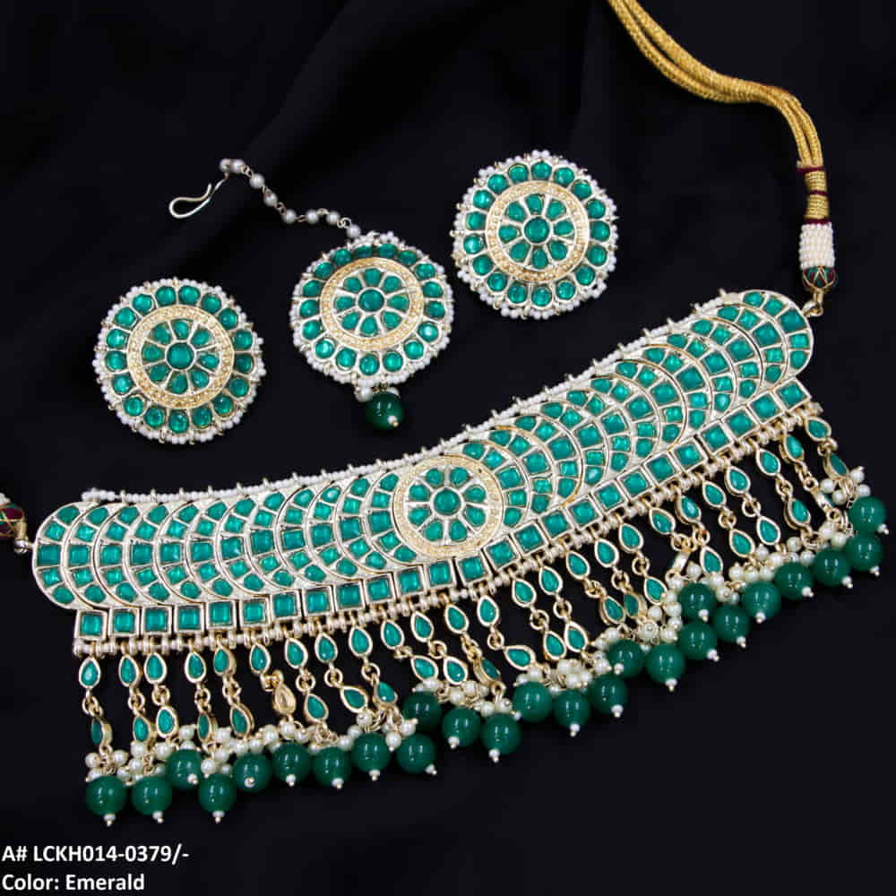 LCKH014 NRT Kundan Choker set - LCKH