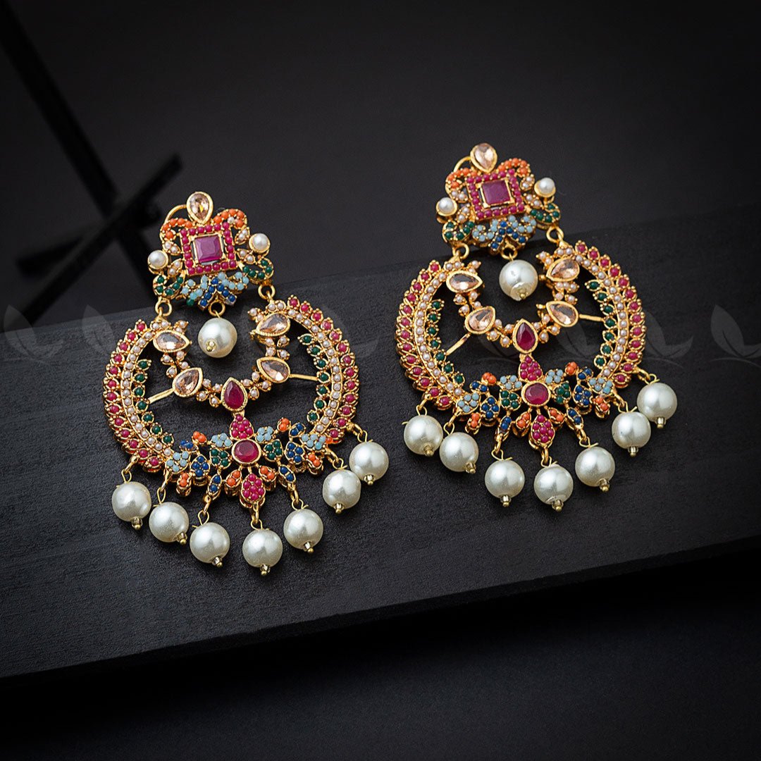 Naurattan Chandbali Earrings