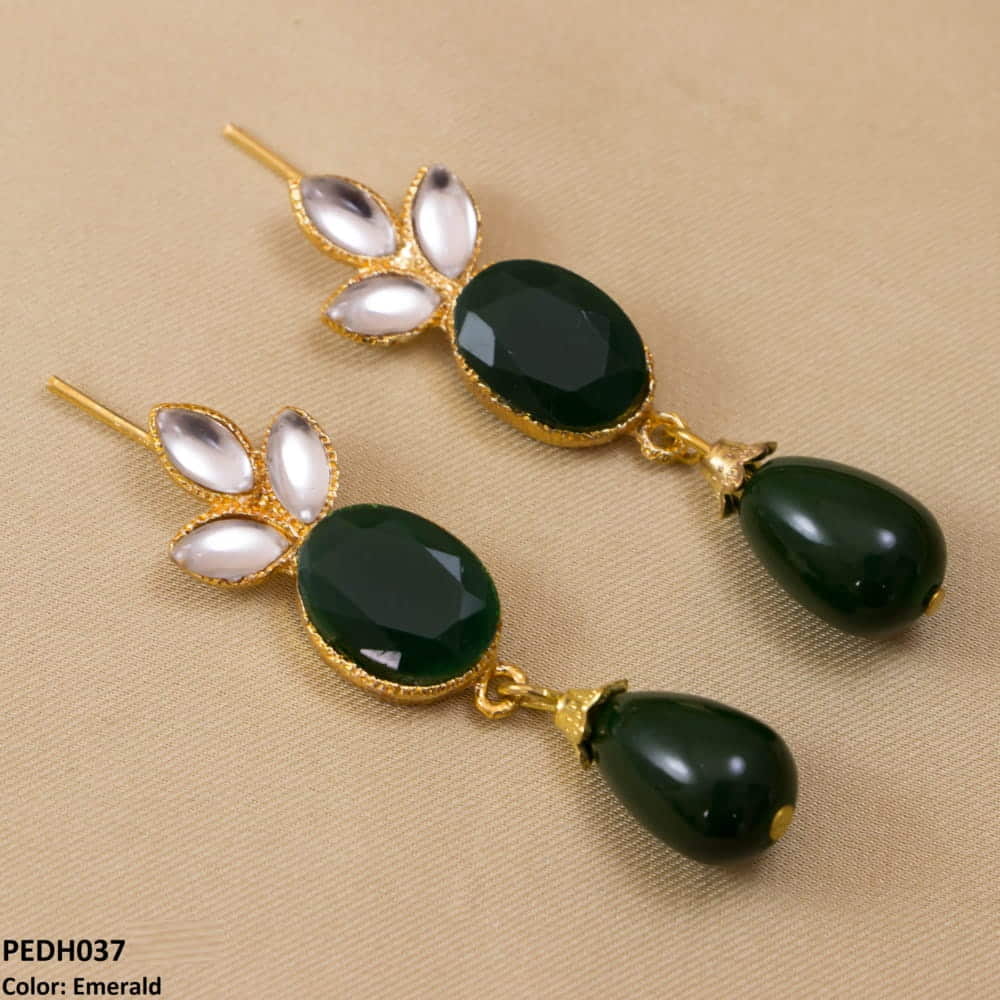 PEDH037 SDQ Drop Earrings Pair - PEDH