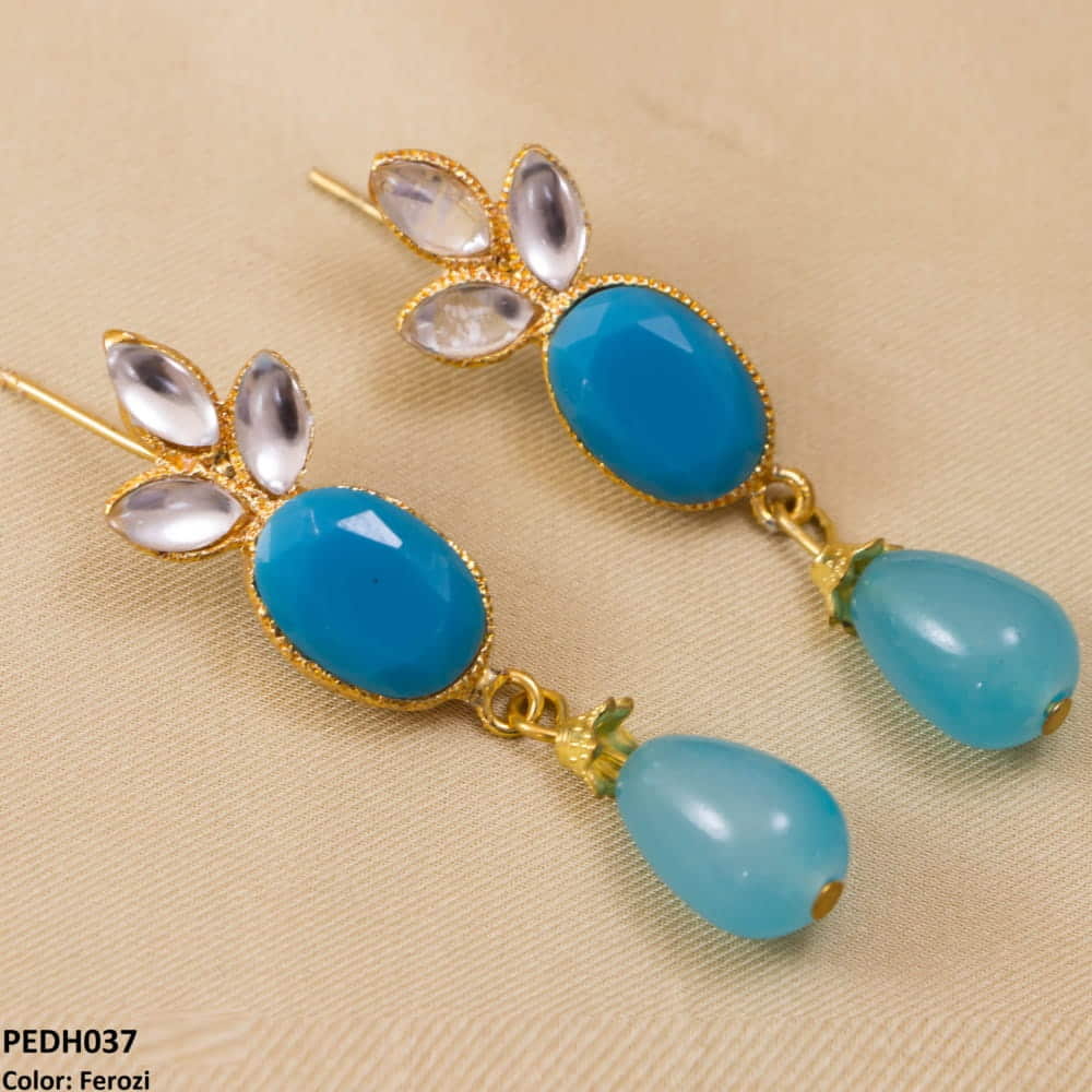 PEDH037 SDQ Drop Earrings Pair - PEDH