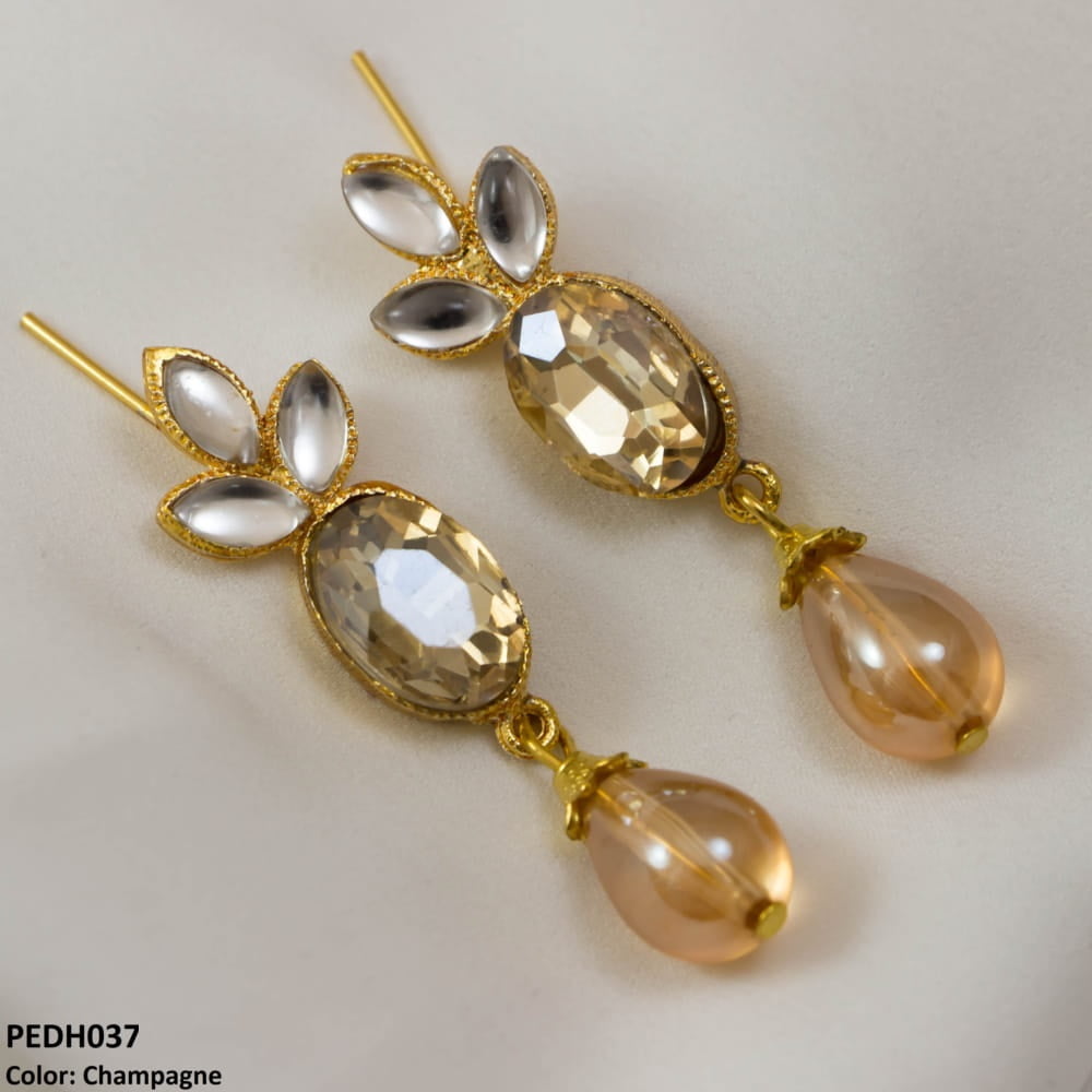 PEDH037 SDQ Drop Earrings Pair - PEDH