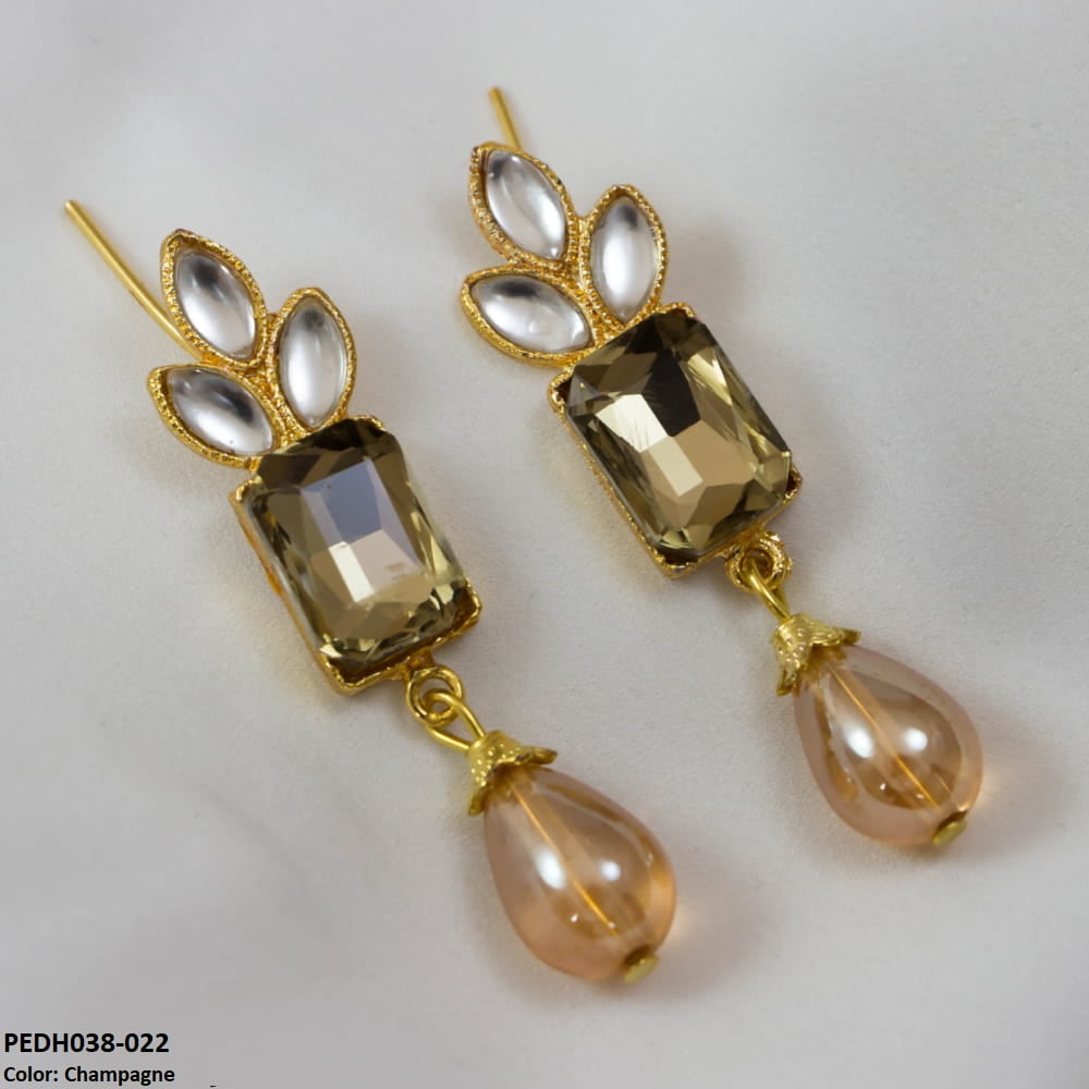 PEDH038 SDQ Drop Earrings - PEDH