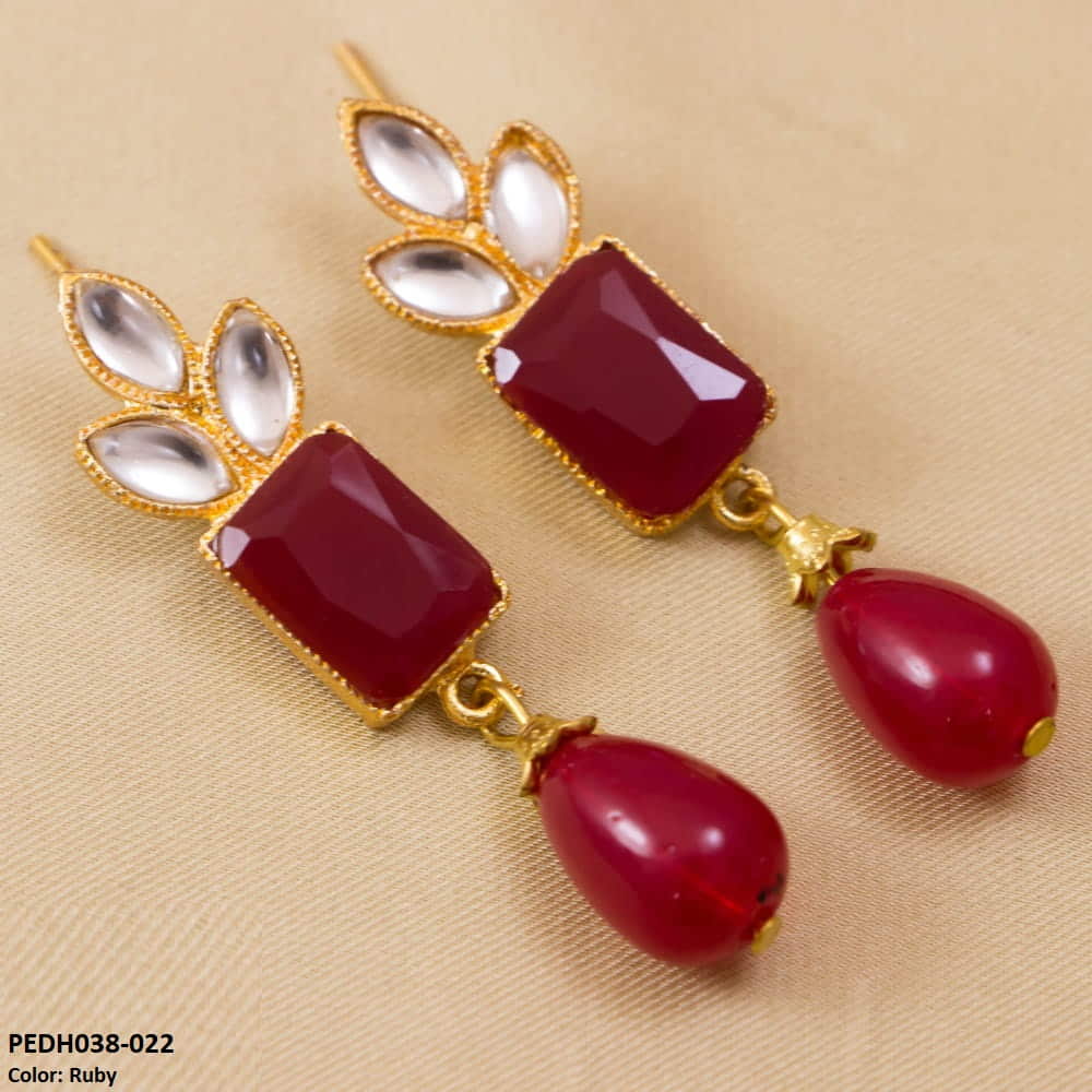 PEDH038 SDQ Drop Earrings - PEDH