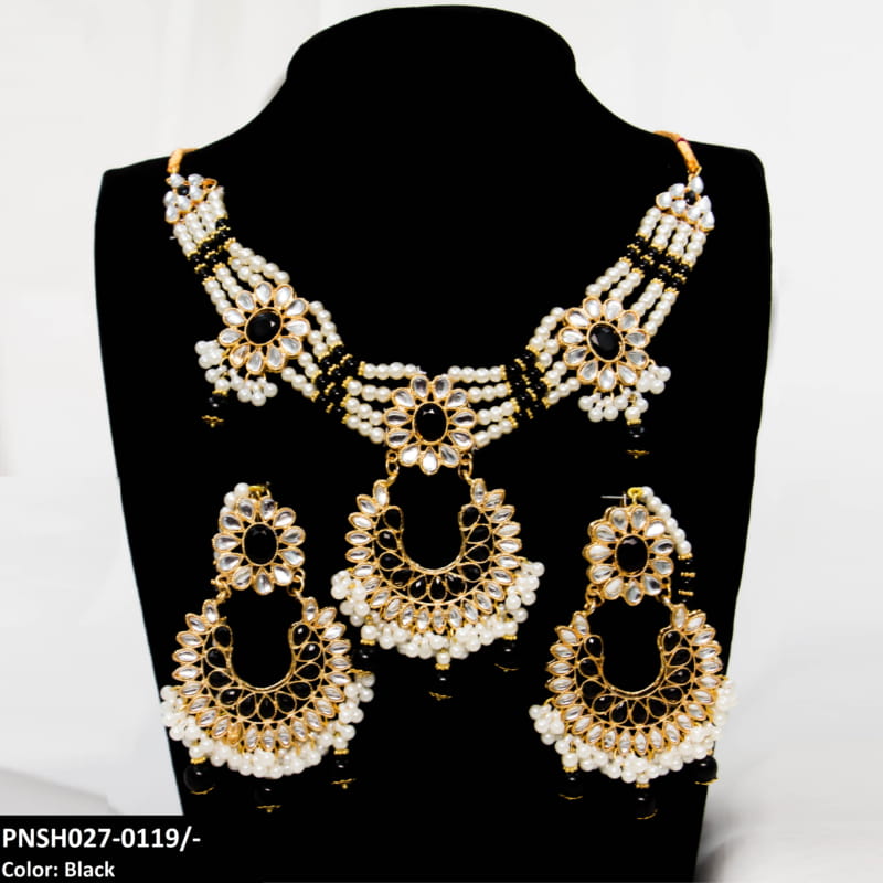 PNSH027 SDQ Beza/Saru Collar Necklace Set - PNSH