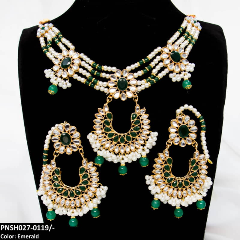 PNSH027 SDQ Beza/Saru Collar Necklace Set - PNSH