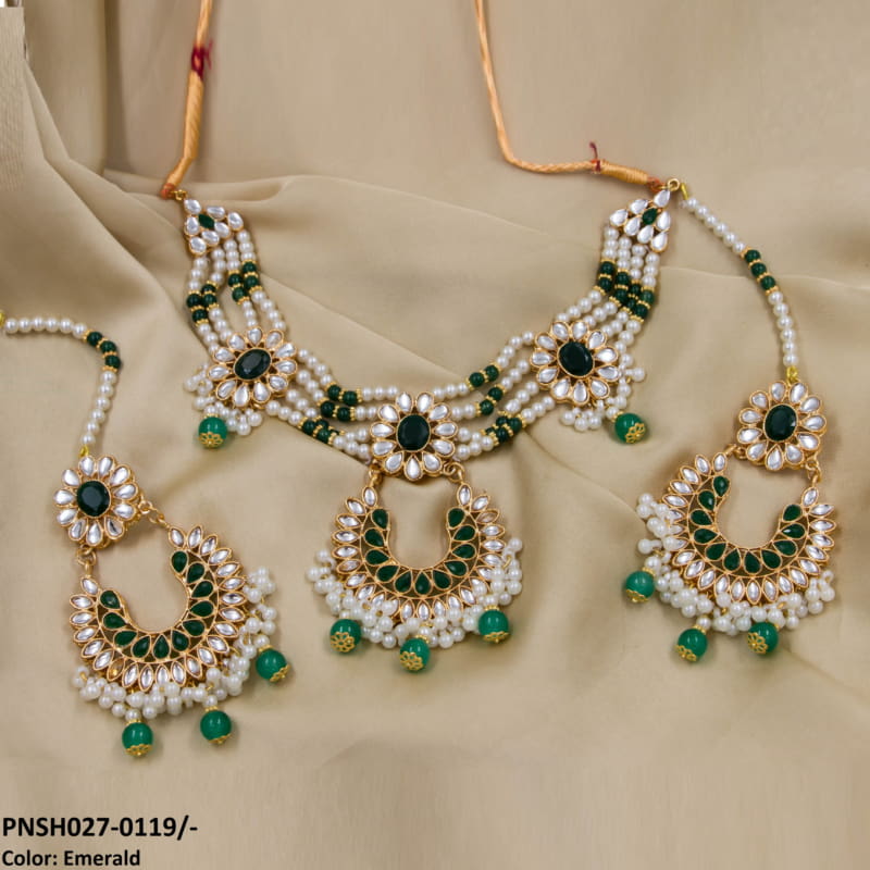 PNSH027 SDQ Beza/Saru Collar Necklace Set - PNSH