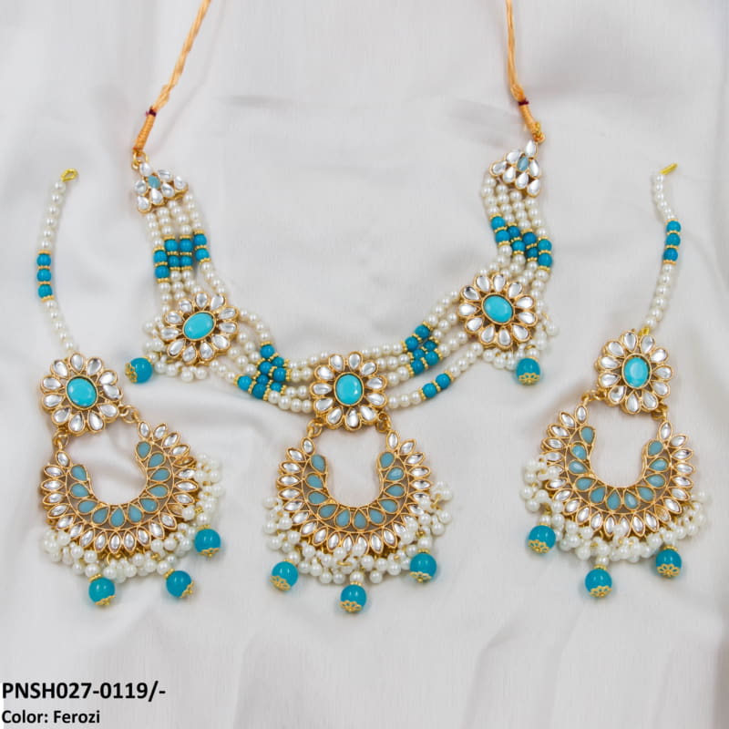 PNSH027 SDQ Beza/Saru Collar Necklace Set - PNSH