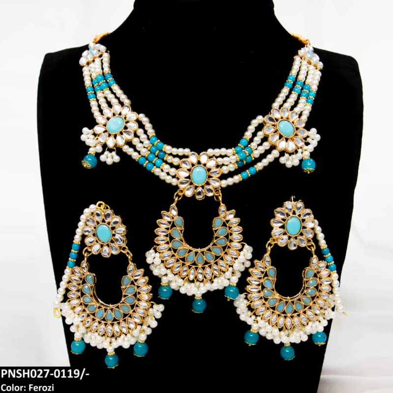 PNSH027 SDQ Beza/Saru Collar Necklace Set - PNSH