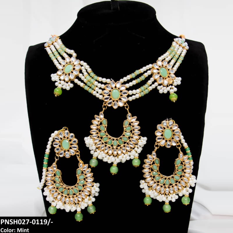 PNSH027 SDQ Beza/Saru Collar Necklace Set - PNSH