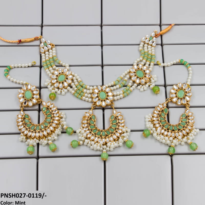 PNSH027 SDQ Beza/Saru Collar Necklace Set - PNSH