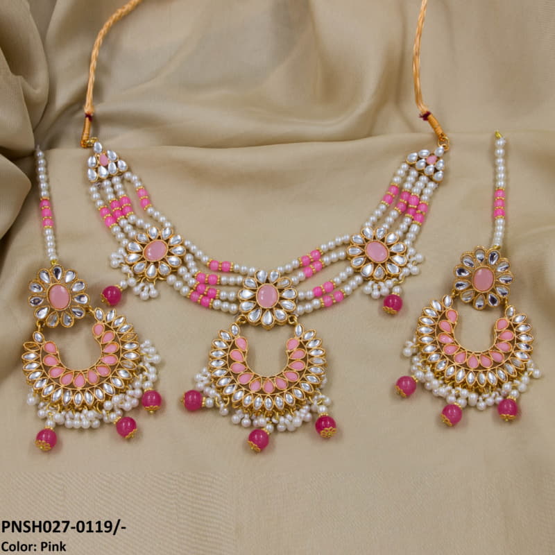 PNSH027 SDQ Beza/Saru Collar Necklace Set - PNSH