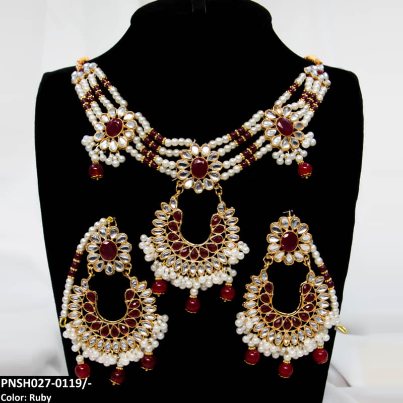 PNSH027 SDQ Beza/Saru Collar Necklace Set - PNSH