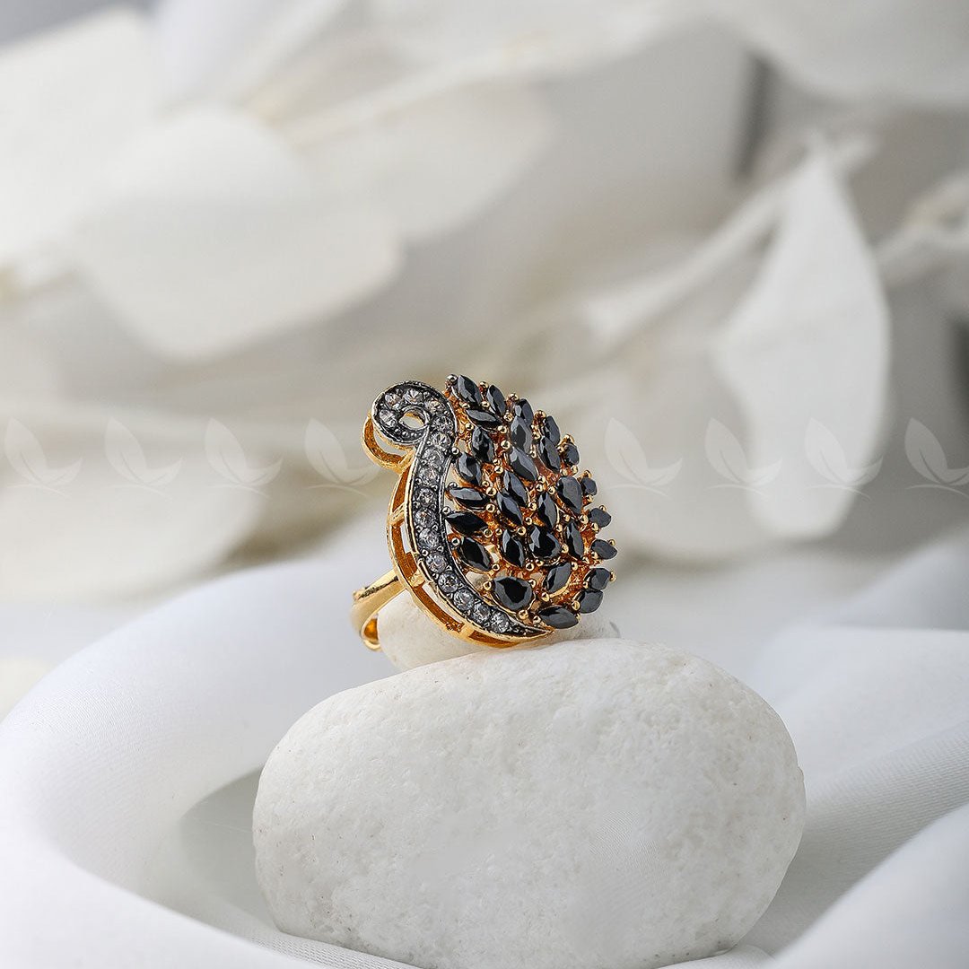 Baguette Cluster Ring-8244