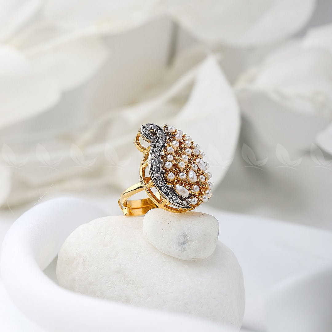 Baguette Cluster Ring-8244