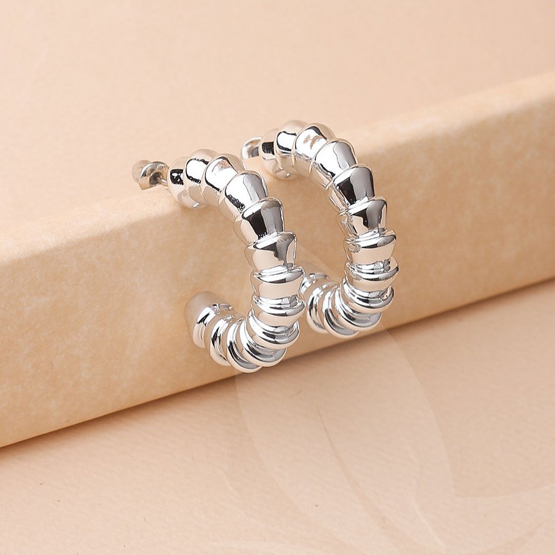 Spiral Hoop Earrings