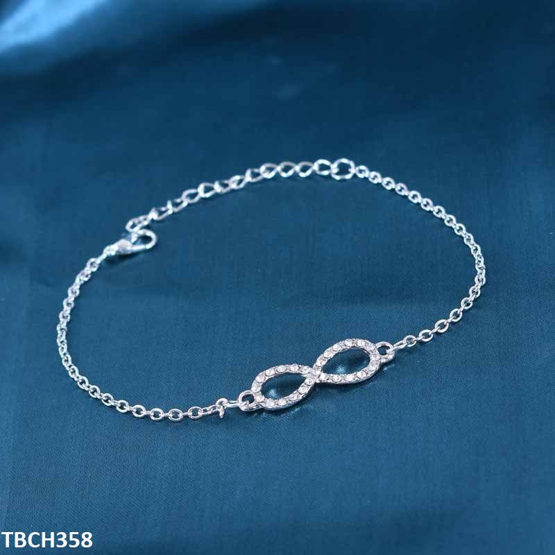 TBCH358 LQP Silver Plain Bracelet - CBCH