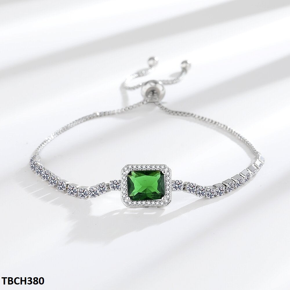 TBCH380 BLX Rectangle Emerald tennis Bracelet - TBCH