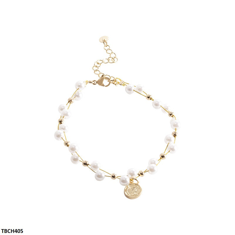 TBCH405 HJF Pearl Round Bracelet Adjustable - TBCH