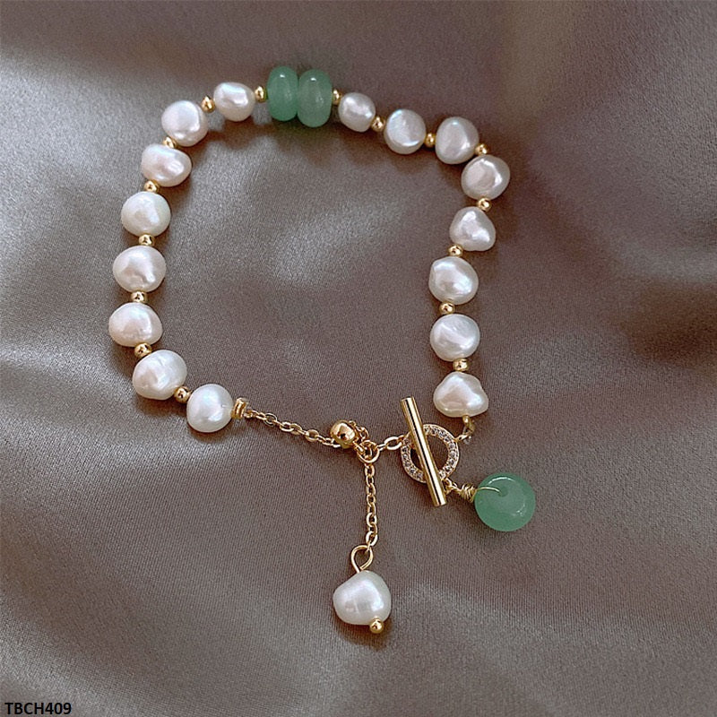 TBCH409 XST Round Pearl Drop Bracelet Adjustable - TBCH