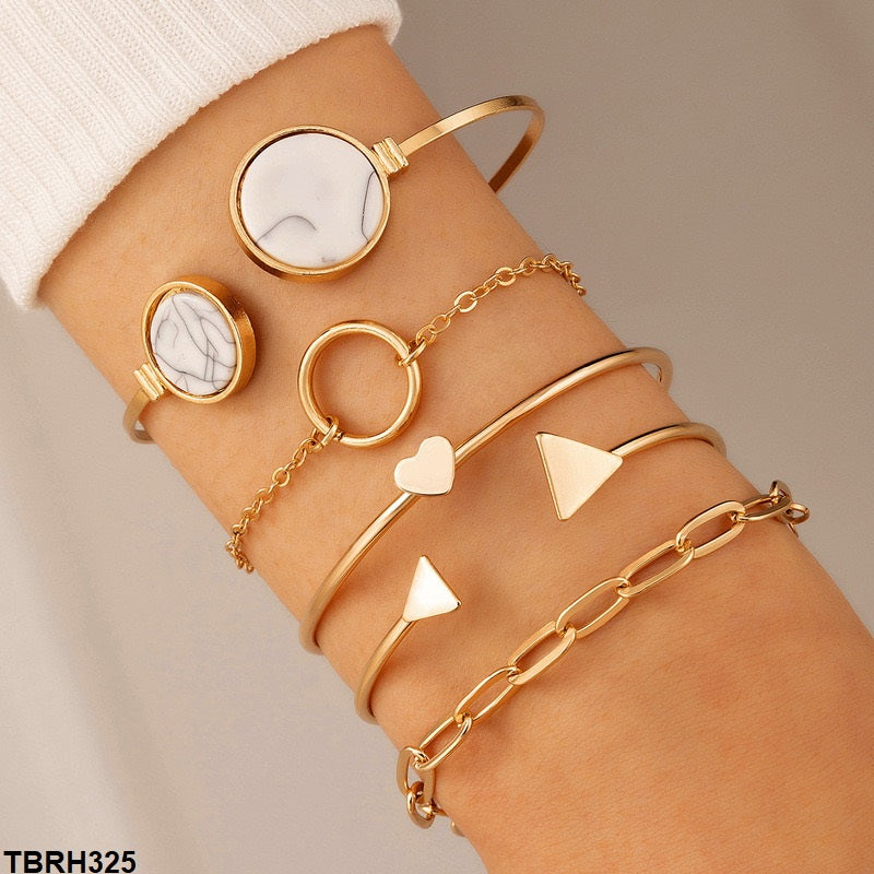 TBRH325 YYE Multi Shapes Bracelet Set - CBRH