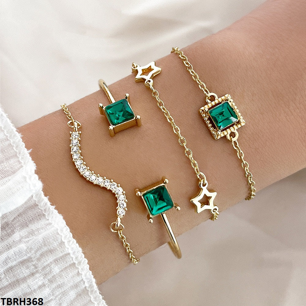 TBRH368 YPG Square Star Bracelet Set - CBRH