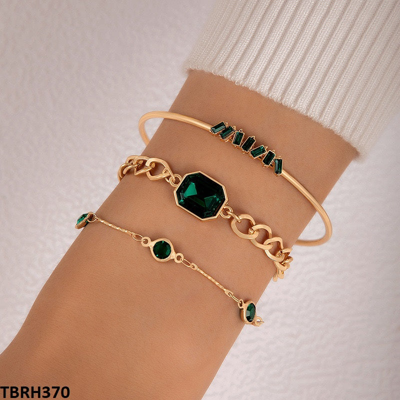 TBRH370 YYE Square/Round Bracelet Set - CBRH