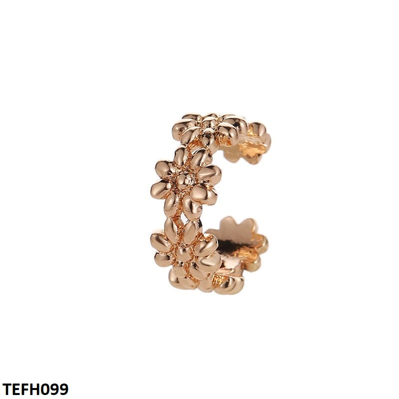 TEFH099 QWN Flower Ear Cuff Single - TEFH