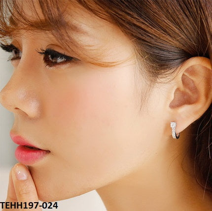 TEHH197 HNJ U-Lock Ear Hoops Pair - CEHH