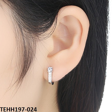 TEHH197 HNJ U-Lock Ear Hoops Pair - CEHH