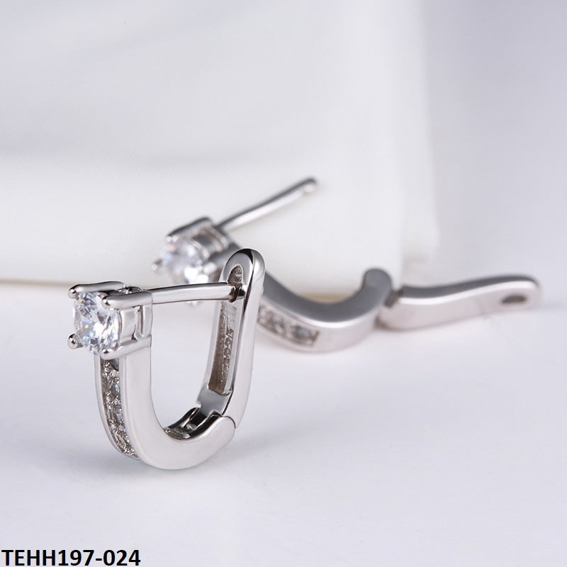 TEHH197 HNJ U-Lock Ear Hoops Pair - CEHH