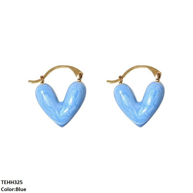 TEHH325 ZHL Heart Hoops Pair - CEHH