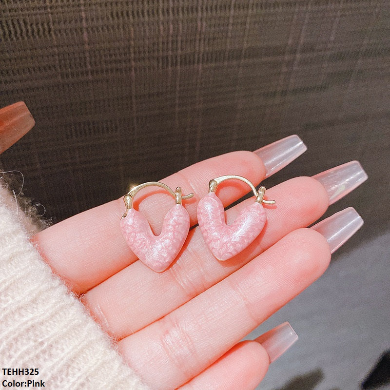 TEHH325 ZHL Heart Hoops Pair - CEHH