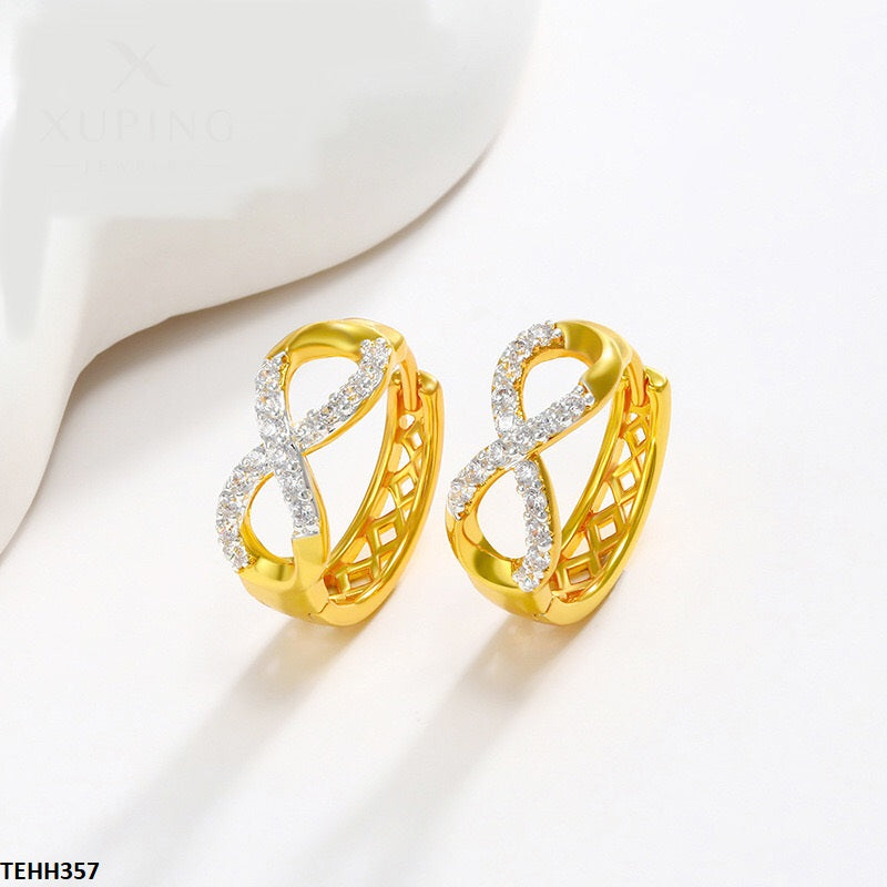 TEHH357 XUP Infinity Style Hoops Pair - TEHH