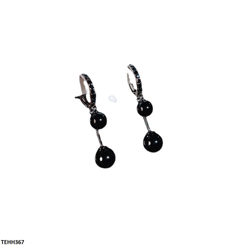 TEHH367 ZCD Double Boll Hoops Pair -CEHH