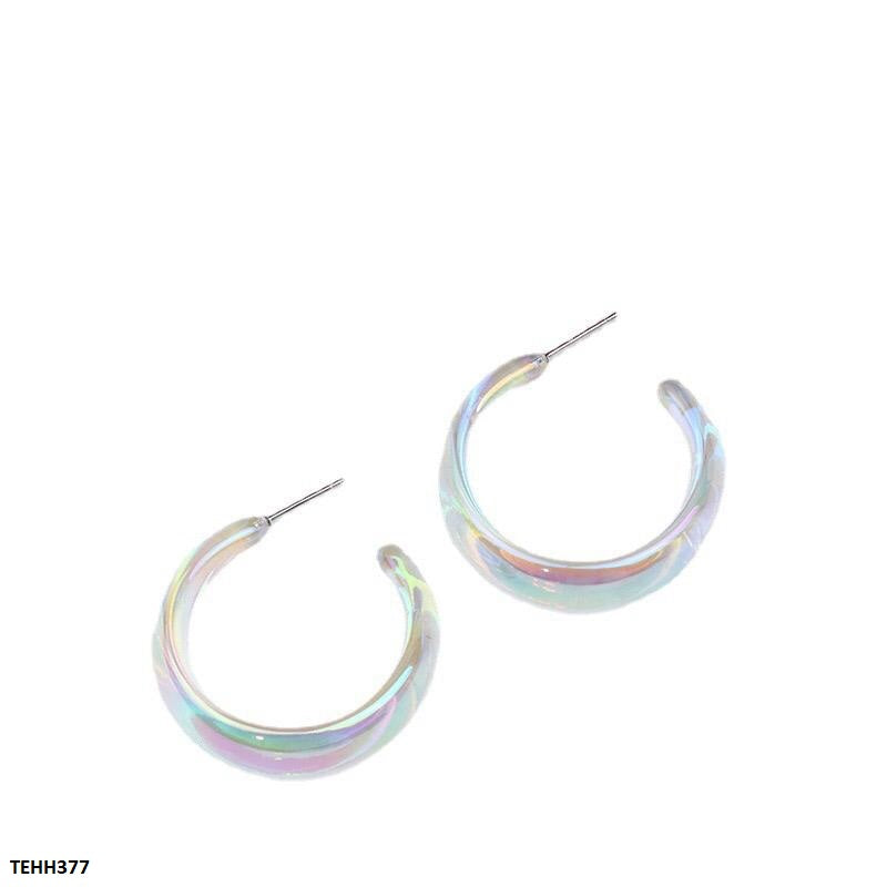 TEHH377 YYE Round Ear Hoops Pair -CEHH