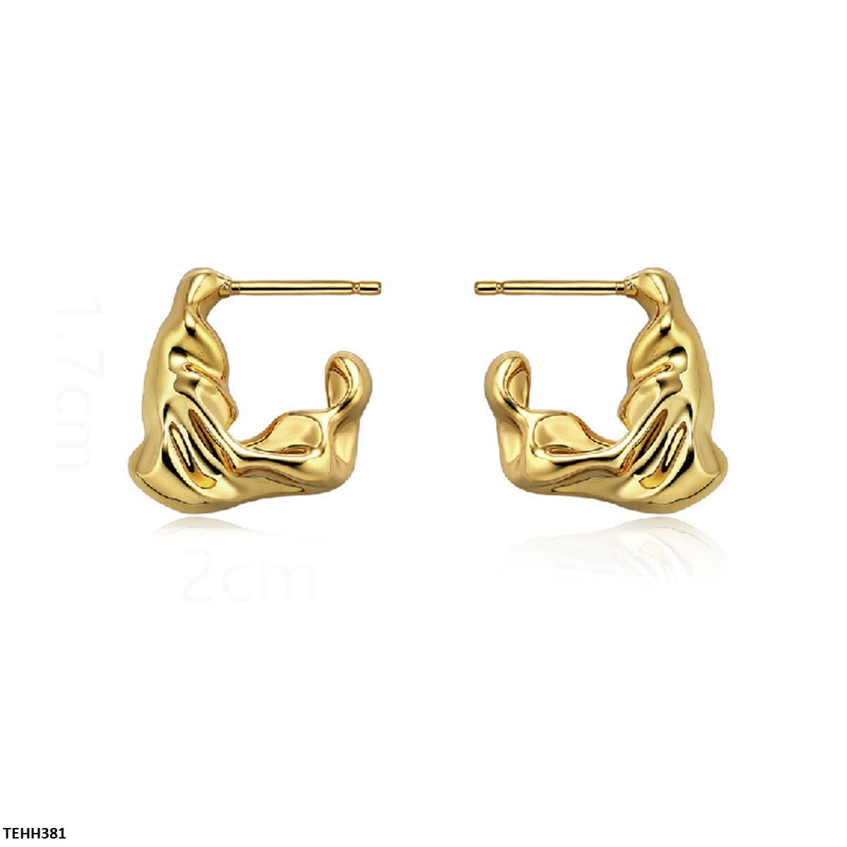 TEHH381 YYE Ear Hoops Pair -CEHH