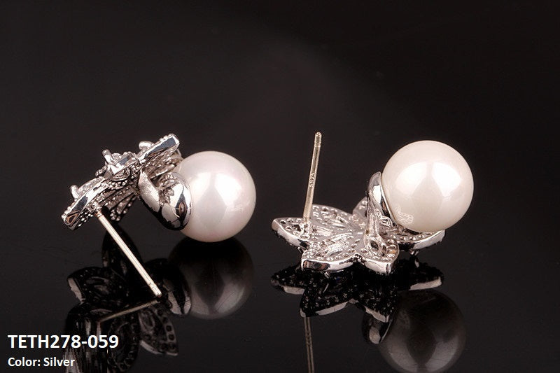 TETH278 DNG Pearl Earring Studs - TETH