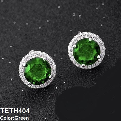 TETH404 BLX  Round Step Ear Tops Pair - TETH